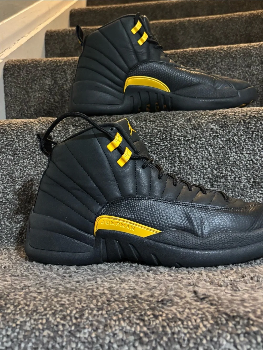 Jordan 12 Retro Mid Black Taxi Size 12 OG Rare authentic